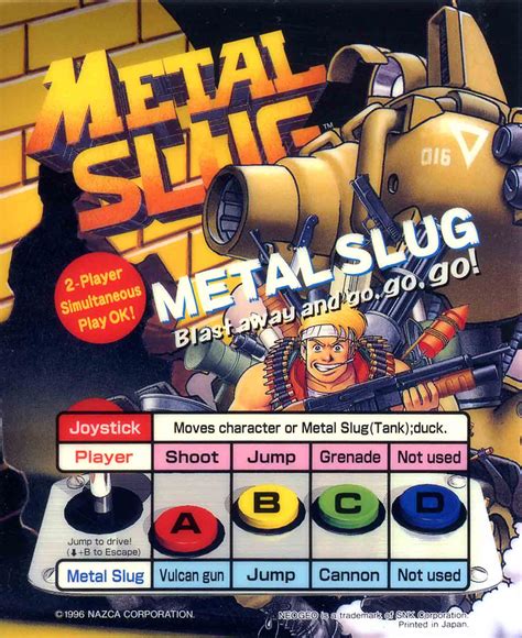 metal slug arrow boxes|metal slug arcade.